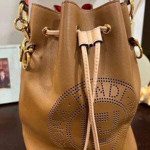 Fendi Mon Tresor Brown/ Tan Bag w Accents